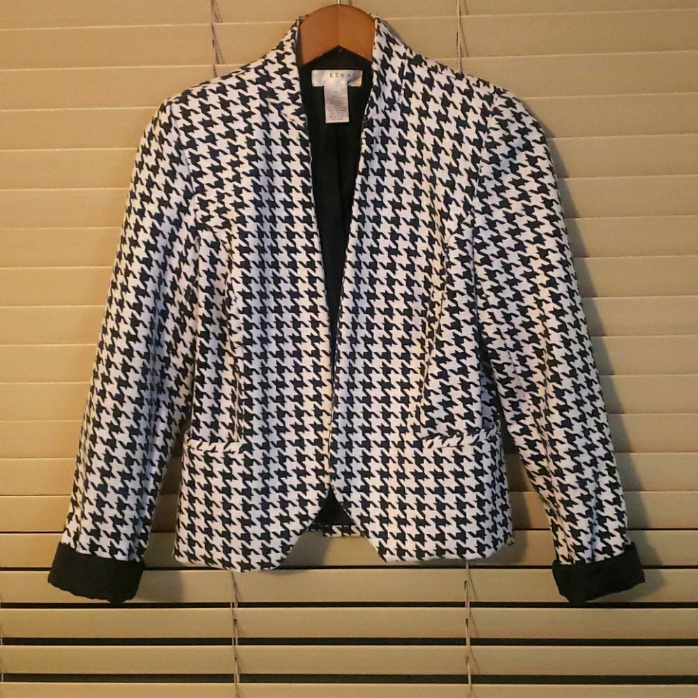 Houndstooth blazer